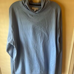 Peter Millar Light Blue Crown Comfort Performance Hoodie XL